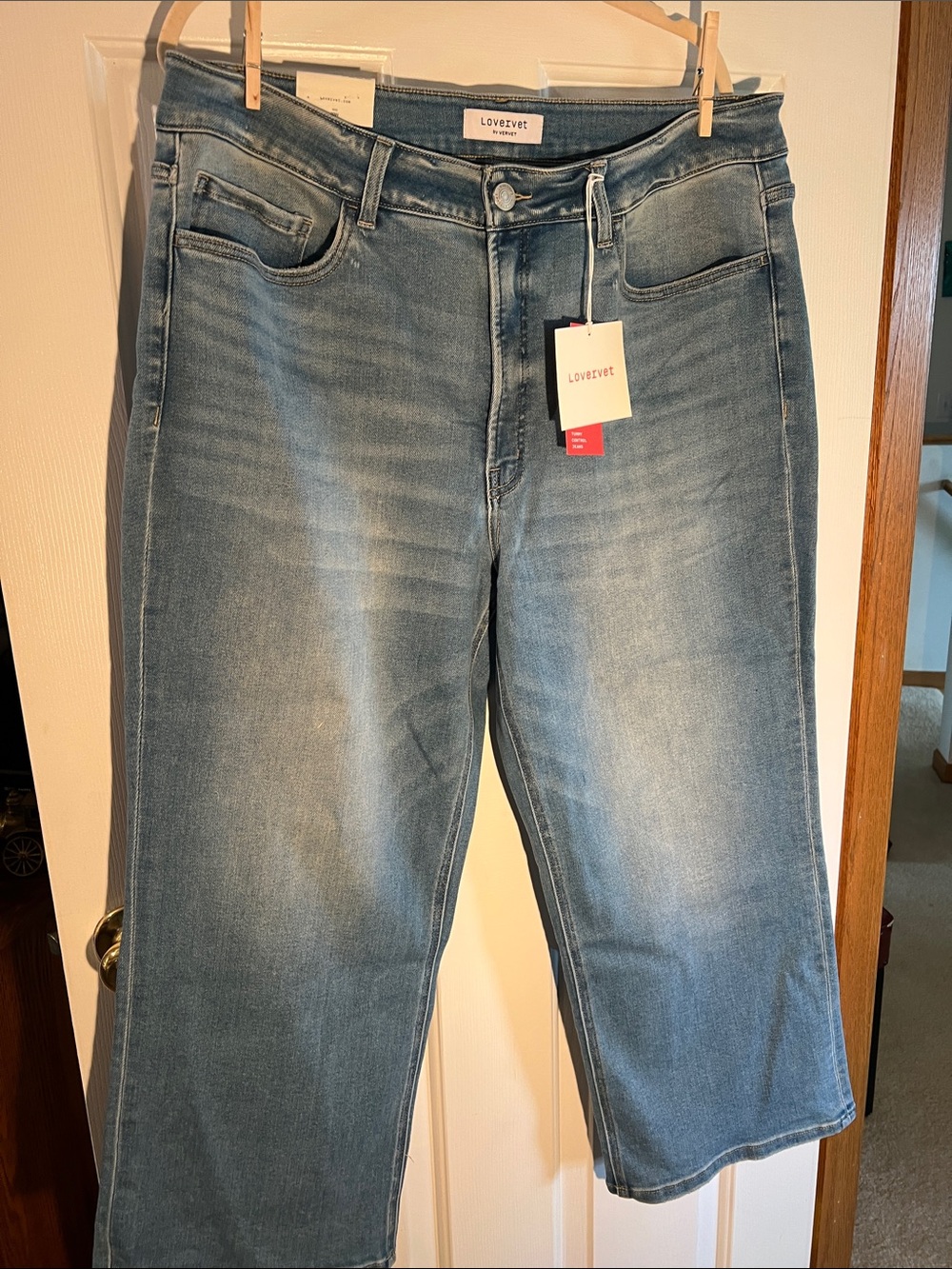 Lovevet High-Rise Wide-Leg Jeans in Light Blue Denim